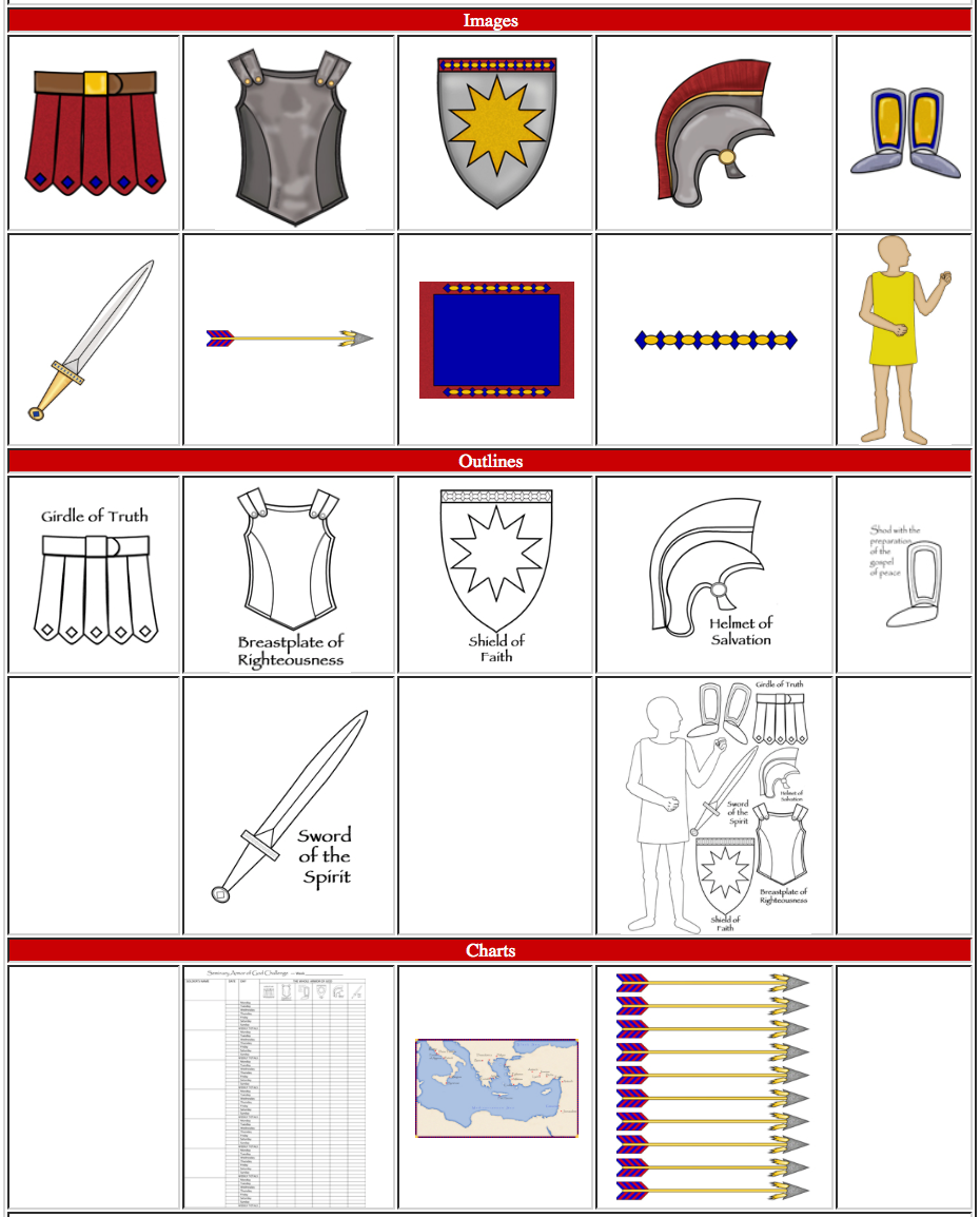 Armor of God Clipart Collection