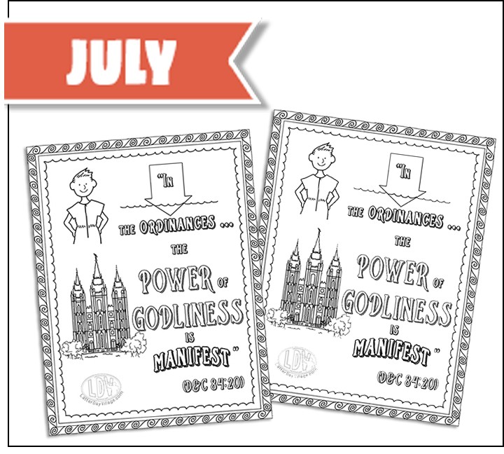 July Coloring Page