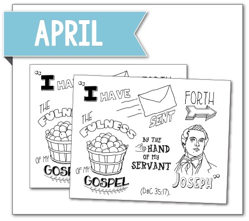 April YW Coloring Page